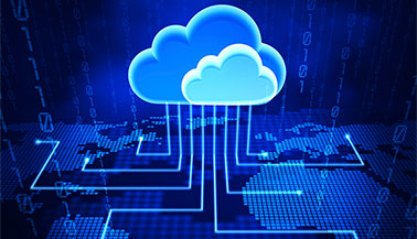 Abstract illustration of cloud computing